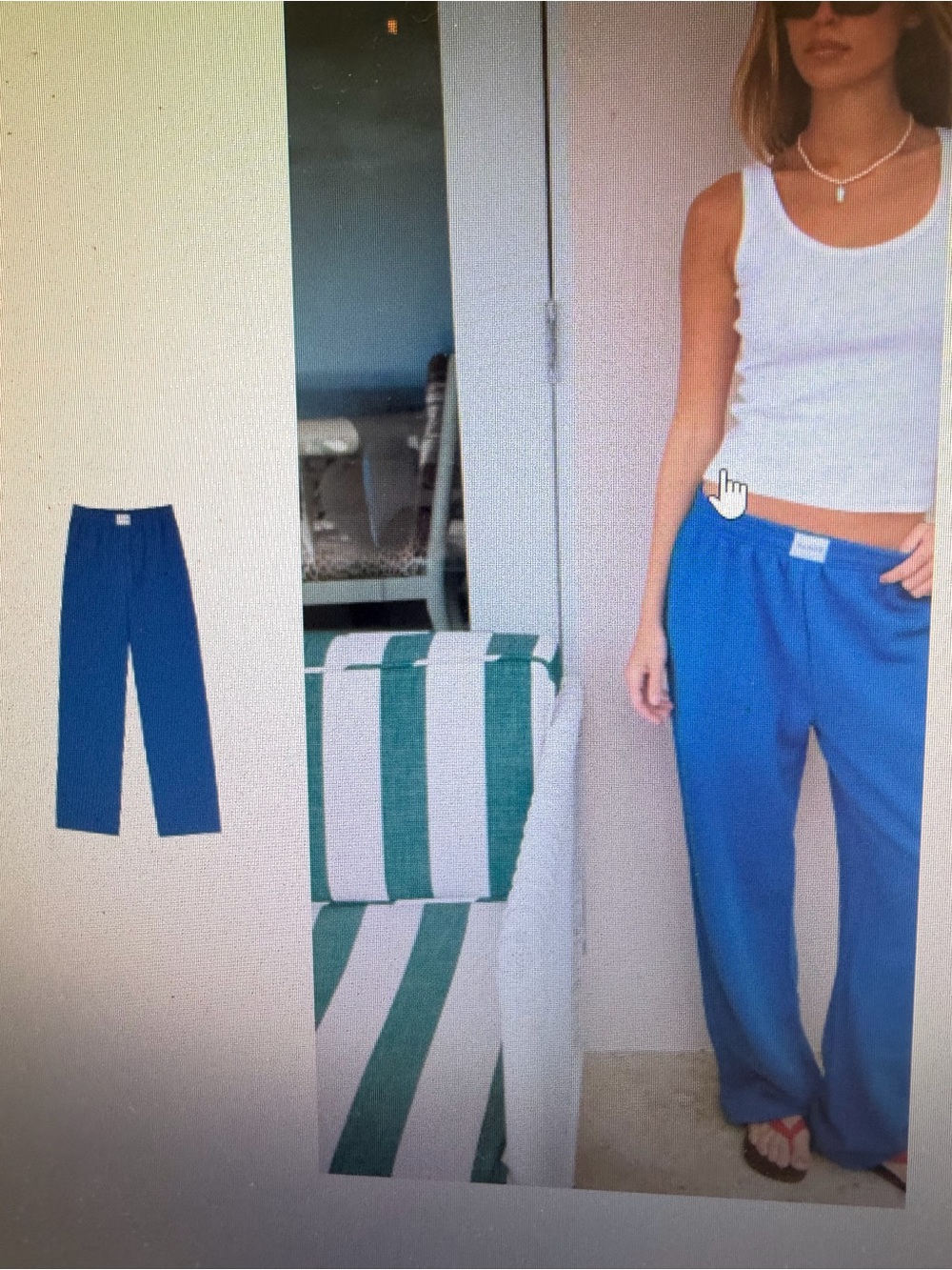 NEW Parke boxer sweatpants blue harbor